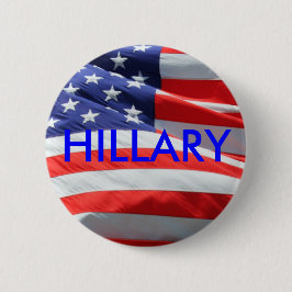 Hillary, der für Knopf Präsidenten-amerikanische Button
