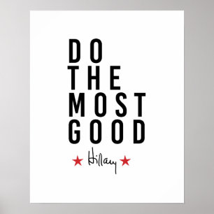Hillary - Do the Most Good - Poster