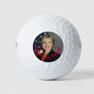 Hillary for Prison Golf Balls Golfball