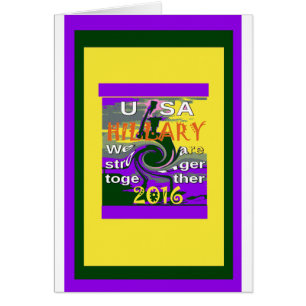 Hillary für den US-Präsidenten Wir sind enger zusa