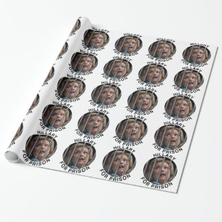 Hillary für Gefängnis Geschenkpapier
