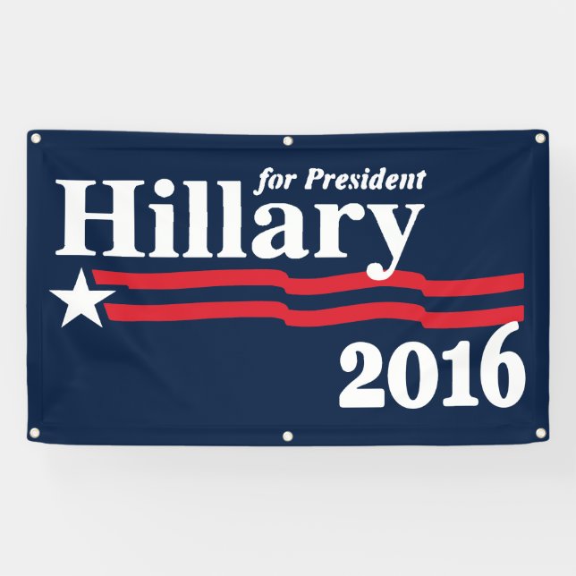 Hillary für Präsidenten 2016 Banner (Horizontal)