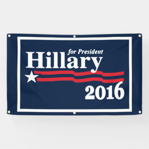Hillary für Präsidenten 2016 Banner