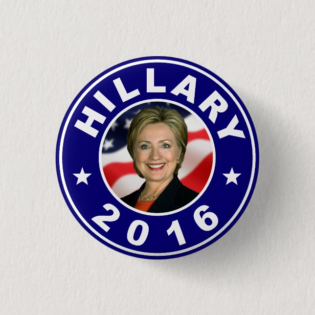 Hillary für Präsidenten 2016 Button (Vorderseite)