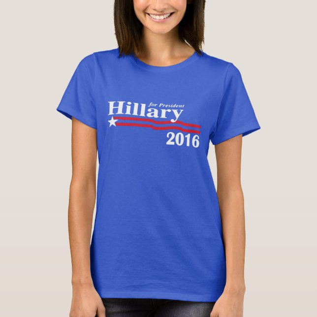 Hillary für Präsidenten T - Shirt 2016 (Vorderseite)