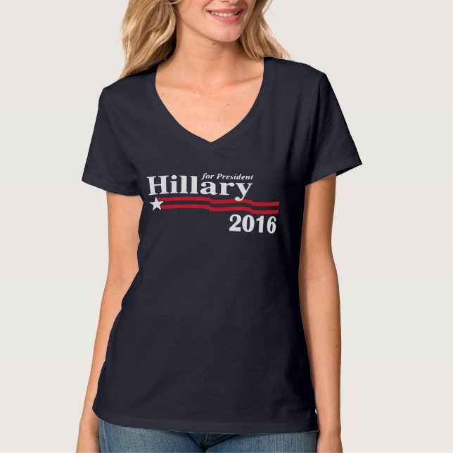 Hillary für Präsidenten T - Shirt 2016 (Vorderseite)