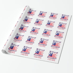 Hillary für USA-Präsidentin Wir sind stärker zusam Geschenkpapier