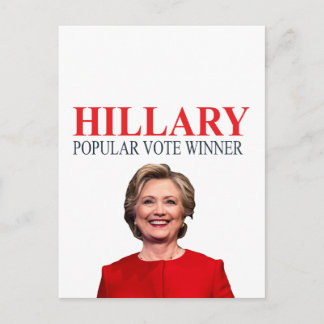 Hillary, Gewinner der Volksabstimmung! Postkarte