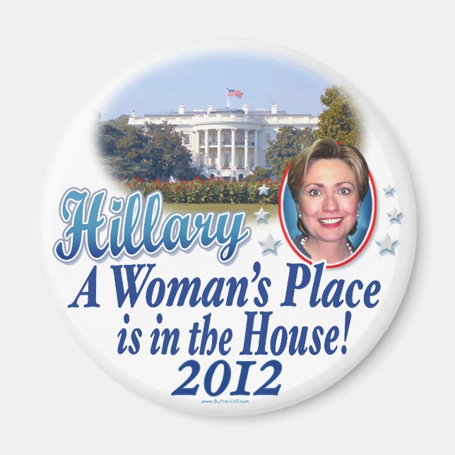 Hillary House 2012 von ButtonZUP Magnet (Vorne)