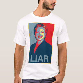 Hillary ist ein Lügner (der T - Shirt der Männer)