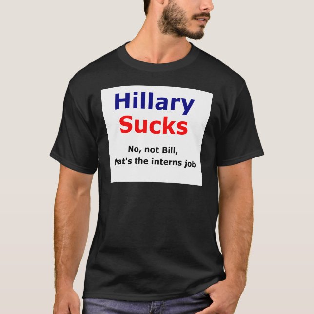 Hillary ist zum Kotzen T-Shirt (Vorderseite)