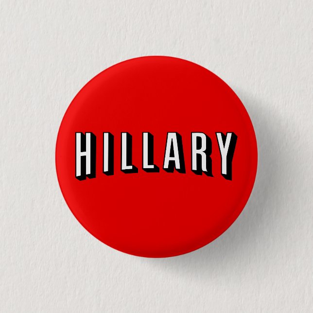 Hillary-Knopf: Clinton für Präsidenten 2016 Button (Vorderseite)