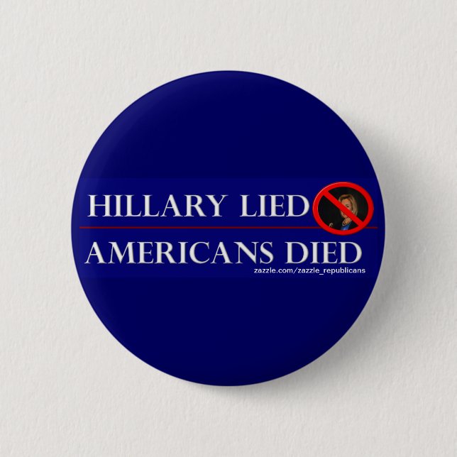 HILLARY LAG AMERIKANER STARB BUTTON (Vorderseite)