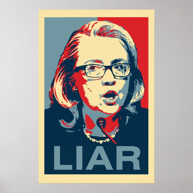 Hillary: LIAR Poster (Vorne)