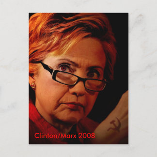 Hillary Marx Clinton Postkarte