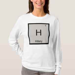 Hillary Name Chemie Element Periodensystem T-Shirt