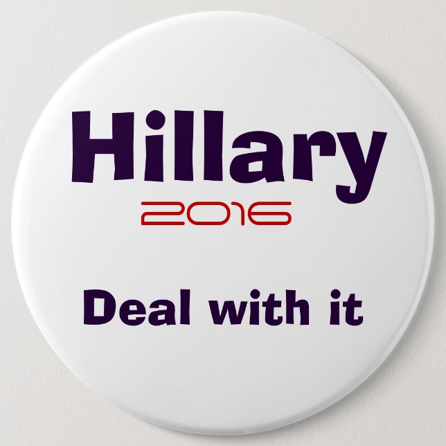 Hillary R Clinton 2016 Button (Vorderseite)