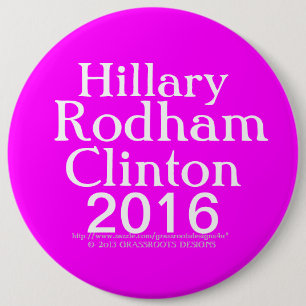 Hillary Rodham Clinton 2016 Button