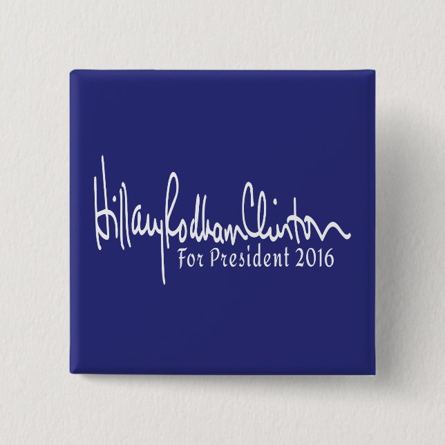 Hillary Rodham Clinton für Präsident 2016 Button (Vorderseite)