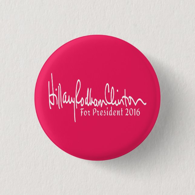 Hillary Rodham Clinton für Präsident 2016 Button (Vorderseite)
