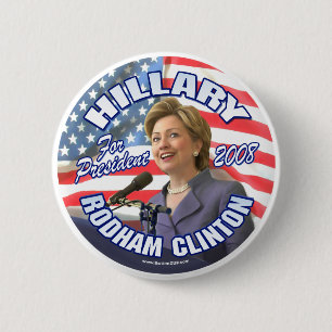 Hillary Rodham Clinton für Präsidenten 2008 Knop Button