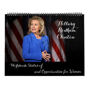 Hillary Rodham Clinton weltweiter Status der Kalender