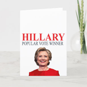 Hillary, Sieger der Stimmenmehrheit! Karte