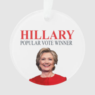 Hillary, Sieger der Stimmenmehrheit! Ornament