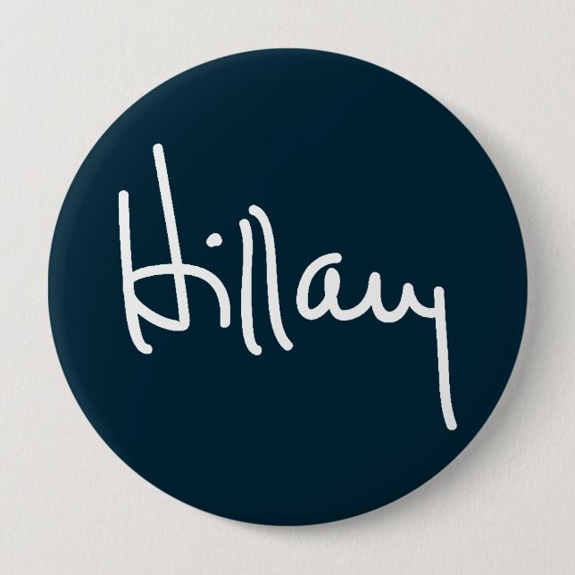 Hillary-Unterzeichnungs-Kampagnen-Knöpfe Button (Vorderseite)