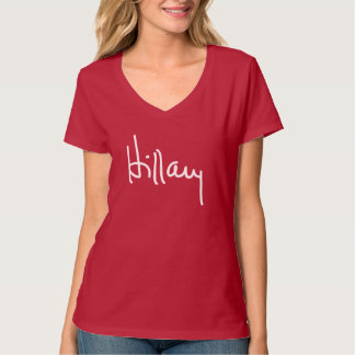 Hillary-Unterzeichnungs-T - Shirt