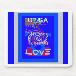 Hillary USA Präsident Stronger Together spirit Mousepad