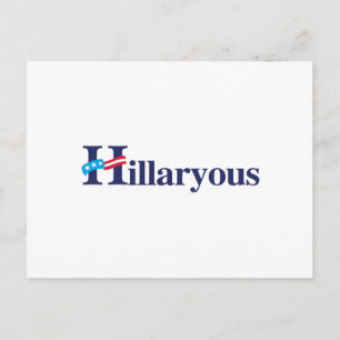 Hillaryous Hillary Postkarte