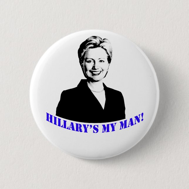 Hillarys mein Mann! Button (Vorderseite)