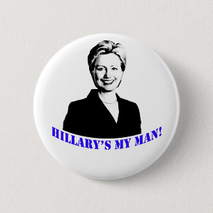 Hillarys mein Mann! Button