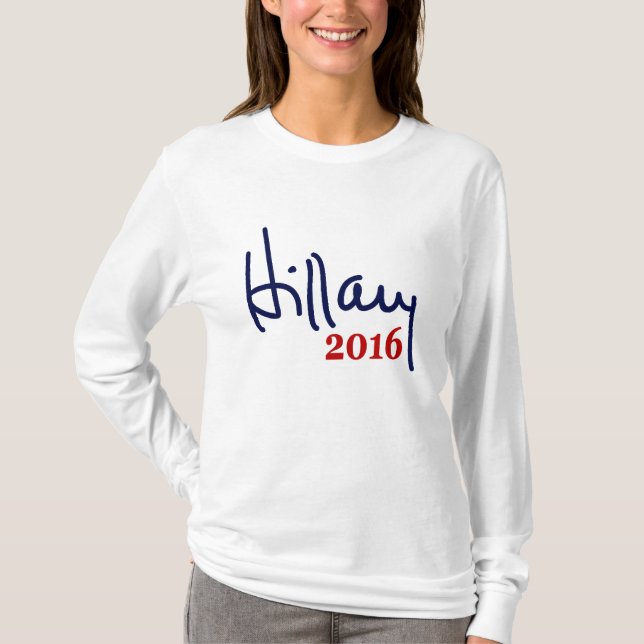 Hillaryunterzeichnungs-T - Shirt 2016 (Vorderseite)
