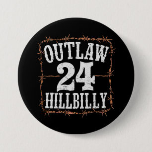 Hillbilly 2024 Western Trump Vance 2024 verbieten Button