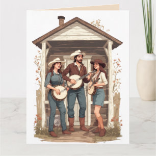 HILLBILLY BANJO LUSTIGE GEBURTSTAGSKARTE KARTE