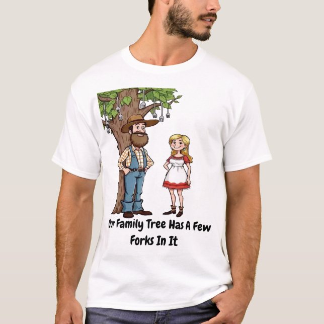 Hillbilly Family Tree T-Shirt (Vorderseite)
