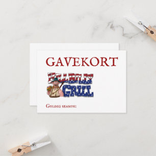 HillBilly Grill Dänemark Geschenkkarte! Einladung