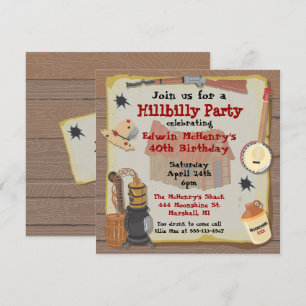 Hillbilly-Party-Einladung Einladung