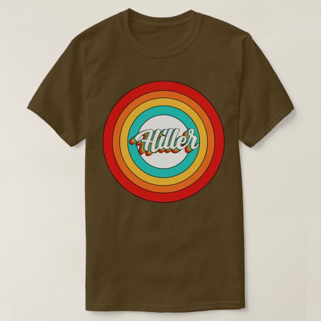 Hiller Name Shirt Vintag Hiller Circle (Design vorne)