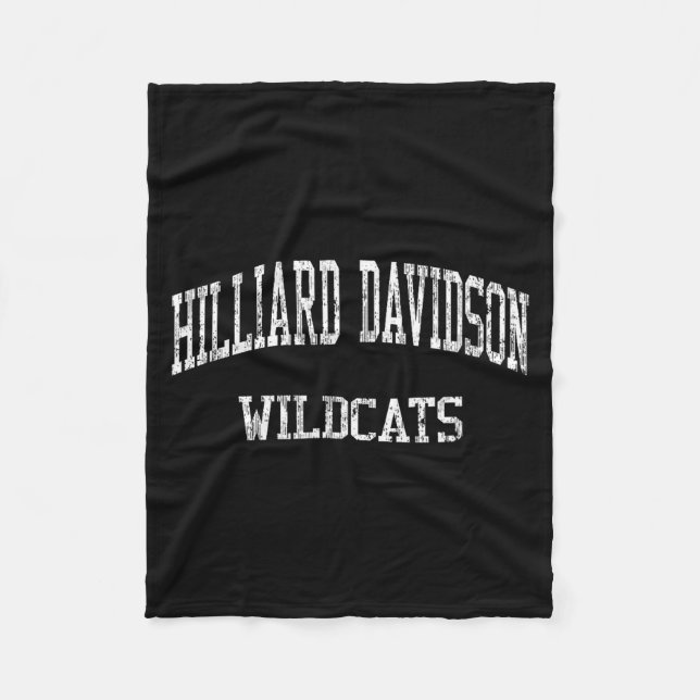 Hilliard Davidson High School Hs Hilliard Oh Vinta Fleecedecke (Vorderseite)