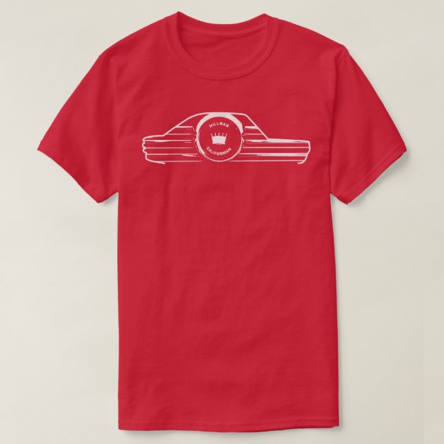 Hillman Imp Californian 1960er britischer Oldtimer T-Shirt (Design vorne)