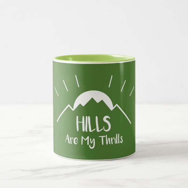 Hills sind meine Thriller Zweifarbige Tasse (Mittel)