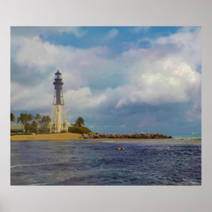 Hillsboro Inlet Light Landschaftlich Poster