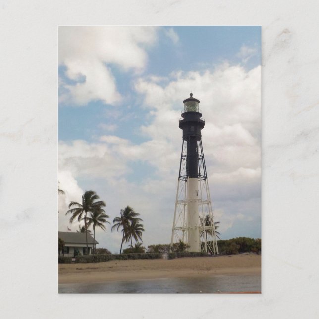 Hillsboro Inlet Light Tower Custom Postkarte (Vorderseite)