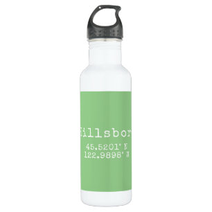 Hillsboro Oregon Latitude Longitude Edelstahlflasche