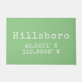 Hillsboro Oregon Latitude Longitude Fußmatte