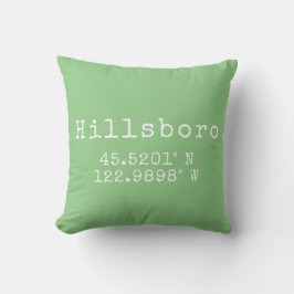 Hillsboro Oregon Latitude Longitude Kissen