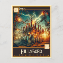 Hillsboro, Oregon | VINTAG Postkarte